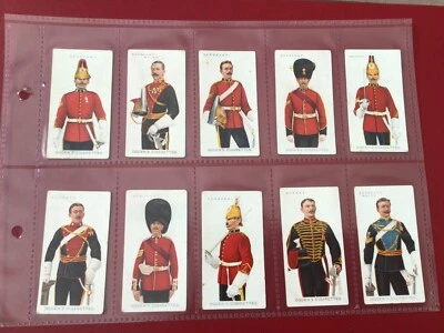 COLLECTION OF 10 ORIGINAL 1909 OGDEN’S CIGARETTE CARDS - SOLDIERS OF THE KING - Image 1 of 2