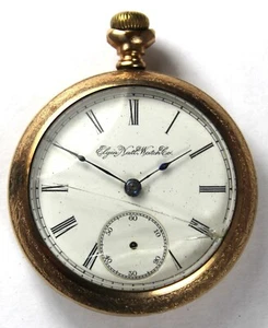 1898 Elgin Grade 73 18s 7j Pocket Watch w/ Gold Filled Case - Parts/Repair - Picture 1 of 5
