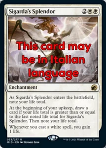 MTG SIGARDA's SPLENDOR EXC - SPLENDORE DI SIGARDA - MID PP - MAGIC - Picture 1 of 1