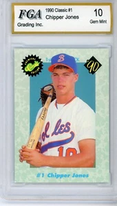 1990 CLASSIC CHIPPER JONES #1 FGA 10 GEM MINT - Bild 1 von 2