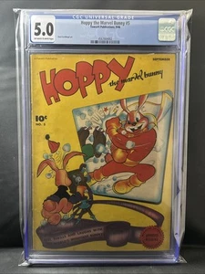 Hoppy The Marvel Bunny # 5 (only one on census) CGC 5.0 Fawcett Publication - Picture 1 of 1