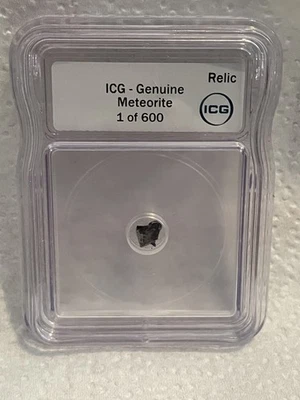 ICG Slabbed Meteorite Genuine Relic! 1 of 600 - Image 1 of 4