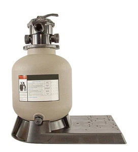 19”  Above Ground Swimming Pool Sand Filter w/ Valve & Base, Fittings And Hoses - Picture 1 of 2