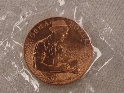 Medalla de bronce original Norman Borlaug de Estados Unidos como nueva celofán Foto 1 de 2