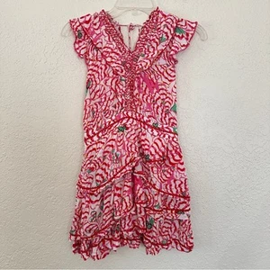 Mini vestido Poupette St Barth para niños en rosa alas flor 6 - Imagen 1 de 6