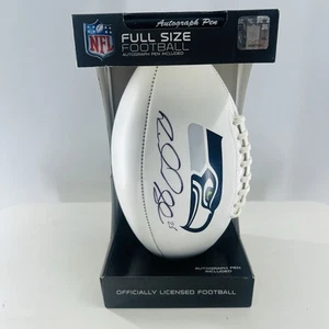 RICHARD SHERMAN AUTOGRAPHED SIGNED NFL LEATHER FOOTBALL SEAHAWKS CHAMPS 12th Fan - Picture 1 of 7