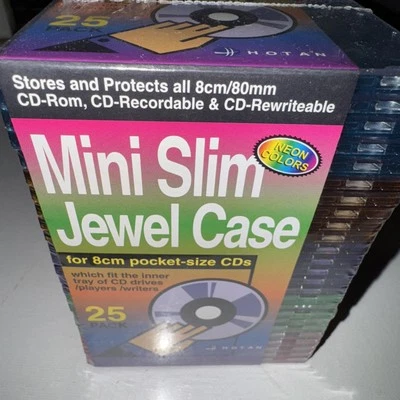 KHypermedia Slim Jewel Cases for 8-cm Mini CDs (25-Pack) Vintage New - Image 1 of 4