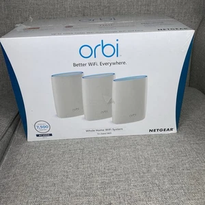 NETGEAR RBK53-100NAS Orbi AC3000 Tri-band WiFi System - New In Box - Picture 1 of 6