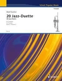 29 Jazzduette Vol. 2 Rudolf Escher Book [Softcover] 2 Trumpets Schott Music - Image 1 of 3