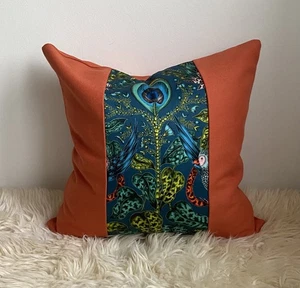 Emma J Shipley ‘Amazon’ Cotton Satin Cushion Cover 43cms Handmade New - Picture 1 of 2
