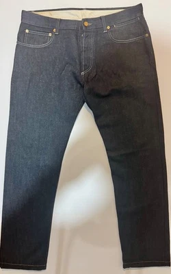 Jeans masculino Louis Vuitton Inventeur enxágue escuro tamanho 42 (~W32) fino reto - Imagem 1 de 4
