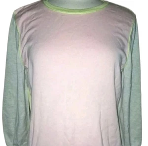 Camisa Lands End L Algodón Supima Para Mujer Camisa Manga Larga Colores de Pascua Pálidos... - Imagen 1 de 4