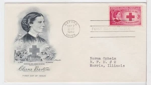 TurtlesTradingPost- Clara Barton, Red Cross - 1948 FDC #967 Artmaster Cachet - Picture 1 of 2