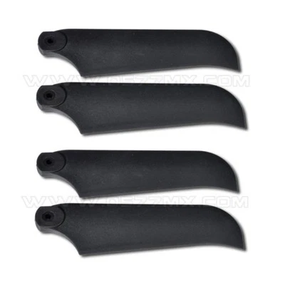 2 pares de lâmina traseira de plástico tarô 92 mm para helicóptero de controle remoto Align Trex 550 600 - Imagem 1 de 3