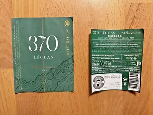 Etiqueta botella vino tinto 370 Léguas Reserva Duero Portugal Tema números - Imagen 1 de 5