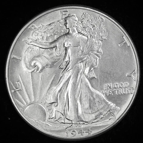 1944-p Walking Liberty Half.  A.U. (Inventory A) Cover