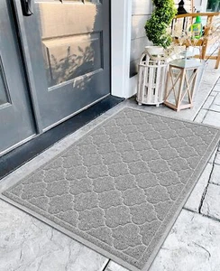 EARTHALL Upgraded Door Mat Outdoor Indoor Welcome Doormat 48"x32" Durable Flo... - Picture 1 of 7