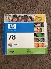 Unopened HP 78 Tri-color Cartridge, Expired