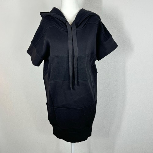 MAISON MARGIELA Felpa con cappuccio oversize Maison Martin Margiela MM6 nera manica corta taglia XS