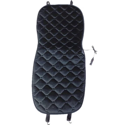 Car Interior Seat Cover Heated Cushion Fast Warmer Pad 12V-24V Warming Black - Image 1 of 4