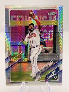 2021 Topps Chrome Marcel Ozuna Prism Refractor #202 Atlanta Braves - Picture 1 of 2