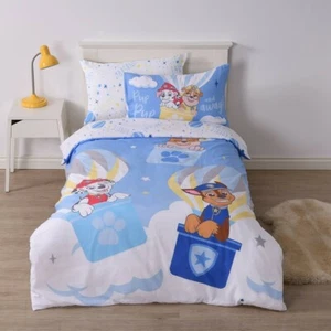 NEW Licensed PAW PATROL SINGLE Bed Reversible Quilt Cover Set COTTON Rich - Blue - Picture 1 of 2