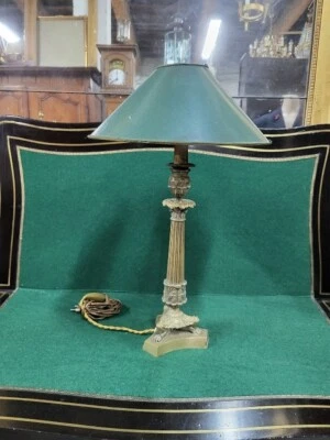 LAMPE BOUGEOIR EMPIRE EN BRONZE - Photo 1/4