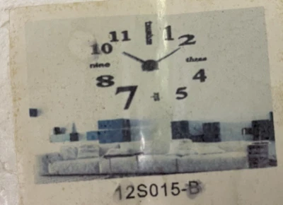 Modern Large Number Wall Sticker Art Clock - Image 1 of 4