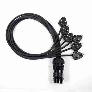 Socapex Spider - 15amp Round Pin Plug to 19 Pole Female Soca - Picture 1 of 3