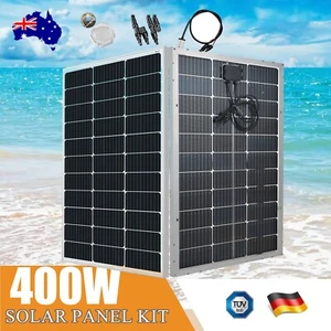 12V 400W Bifacial Shingled Solar Panel Kit Mono 400 Watt Battery Charging Power - Picture 1 of 13