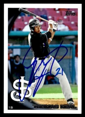 Thomas Neal signed auto 2010 Topps Pro Debut #111 San Jose Giants - Image 1 of 2