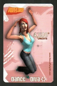 Tarjeta de juego Kaneva Dance Diva, Dance Party 3D (2007) (0 $ - solo coleccionable) - Imagen 1 de 2