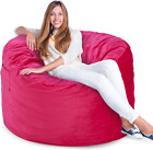3FT Bean Bag Chairs for Adults with Filling,Big Beanbag Chair with Pocket&Handle
