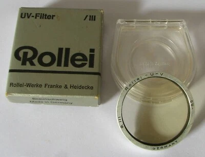 Rolleiflex Bay III UV Filter W/Box For Rollei 2.8F, 2.8E, 2.8B, 2.8C, 2.8D, 2.8A - Image 1 of 4