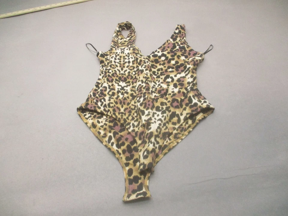 KENDALL AND KYLIE Talla L Mujer Estampado Animal Mezcla Algodón Elegante Body 406 Foto 1 de 4