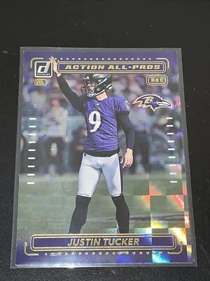 2022 Donruss Football Justin Tucker Action All-Pros Insert Card #AP-20 - Image 1 of 4