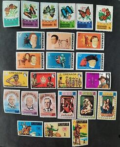 51 Grenada and Grenadines stamps Mint & CTO Christmas, Easter, partial sets