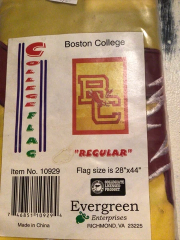 Evergreen Boston College University College Flag 28" x 44" Cover