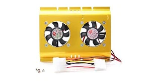 Festplatten Doppel-Lüfter Aluminium inkl. Zubehör #m150 - Afbeelding 1 van 3