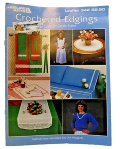 Crochet Edgings Pattern Booklet How To Instructions 15 Scallop Picot Filet Arch - Picture 1 of 6