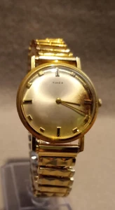 Very Nice Vintage 1971 Timex Wafer Thin Mechanical Mens Watch 162202371 - Picture 1 of 17
