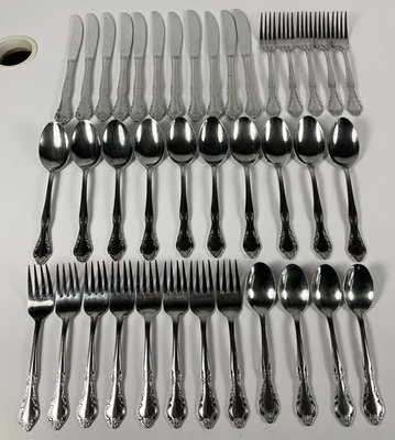 Juego de 38 tenedores cuchillos cucharas cubiertos de acero inoxidable Estia Cascade Corea Foto 1 de 4