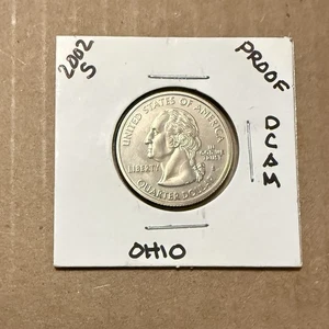 2002 S DCAM GEM Proof Ohio State Quarter - From a U.S. Mint  Proof Set - Picture 1 of 2