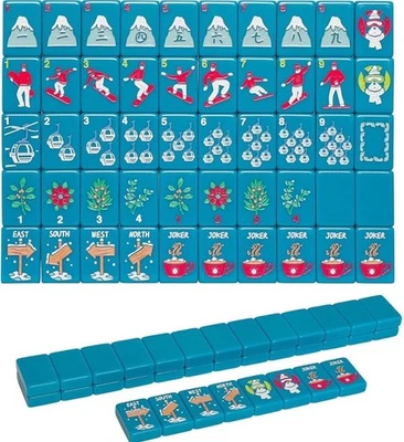 American Mahjong Set 160 Acrylic Engraved Tiles w/Carry Bag and Accessories - Image 1 of 4