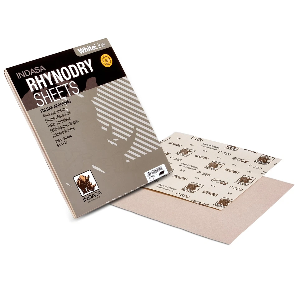 Indasa Schleifpapier Bögen 230 x 280 mm Schleifbogen Streifen White P40 bis P400 - Bild 1 von 1