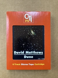 1977 David Matthews DUNE 8 Track Tape cartridge Untested CLEAN CT8 7-5005 CTI PS - Picture 1 of 11