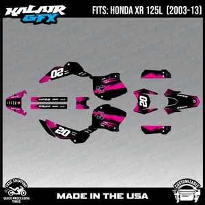 Graphics Decal Kit for Honda XR125L XR 125L (2003-2013) Spear Series - Magenta - Picture 1 of 4