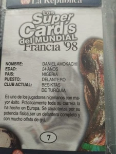 Libero Los Super Cards del Mundial Francia 1998 - Zdjęcie 1 z 10