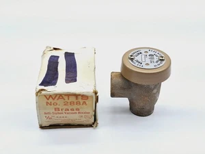 WATTS 288A Brass Anti-Siphon Vacuum Breaker 1/2"-NPT Backflow Preventer - Picture 1 of 6