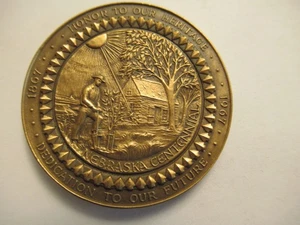 Medalla de Bronce Centenario MACO Nebraska, Alto Relieve, 45 mm, 50 gramos - Imagen 1 de 3